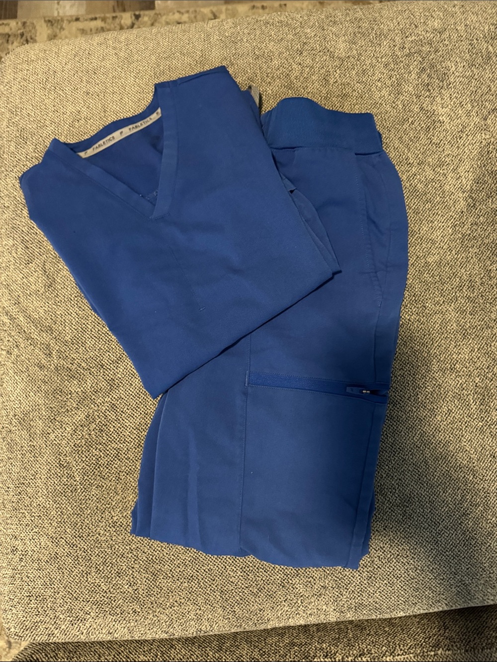 Fabletics women’s Royal Blue Jogger-Style Scrub Pants
